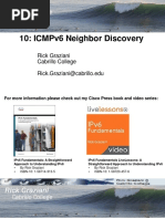 10: Icmpv6 Neighbor Discovery: Rick Graziani Cabrillo College Rick - Graziani@Cabrillo - Edu