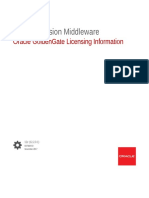 Oracle® Fusion Middleware: Oracle Goldengate Licensing Information