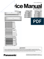 Panasonic Air Conditioner Indoor Unit CS-C24MKP-7 and Outdoor Unit CU-C24MKP-7 Service Manual