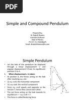 Simple and Compound Pendulum