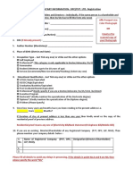 Supplementary Form For Directors and Shareholders