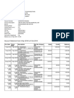 Account Statement From 6 Apr 2018 To 6 Oct 2018: TXN Date Value Date Description Ref No./Cheque No. Debit Credit Balance