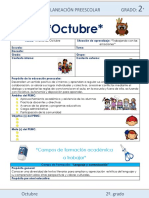 Plan Preescolar Octubre