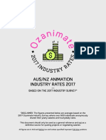 Animation Industry Rates 2017