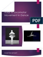 Axial Vs Locomotive Movement in Dance