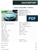 Evaluation of Toyota Corolla