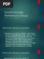 Social Groups Reference Group