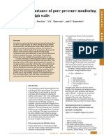 Importance of Pore Pressure Monitoring in High Walls