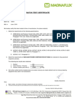 Batch Test Certificate: Notes: 1. Batch Numbers Are Printed On The Base of Aerosol Cans and Bulk Containers 2