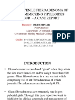 Giant Juvenile Fibroadenoma of Breast Mimicking Phylloides Tumour - A Case Report