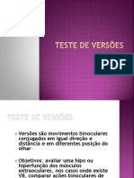 Teste de Versões