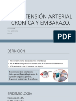 Hipertensión Arterial Crónica y Embarazo