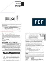 PT-AE700U: Operating Instructions