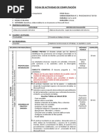 Ficha de Actividad 6 Insertar Tablas en Word 2016 Promae Ves Okas