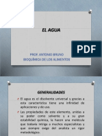 El Agua en Los Alimentos