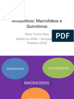 Antibióticos Macrolídeos e Quinolonas