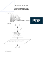 KL University, AP / BES-FED Test - I (Date of Exam: 27-9-2016) Answer Key For C&DS (15CS1001)