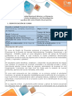 Syllabus Del Curso Diseño de Proyectos PDF