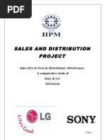 Sales & Distribution Project LG-SONY