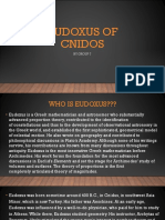 Eudoxus of Cnidos: By:Group 7