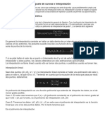 Ajuste de Curvas e Interpolación