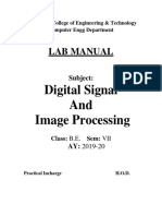 Dsip Lab Manual Latest Updated