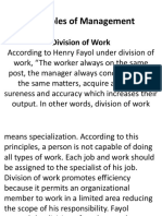 Henri Fayol's Principle of Management