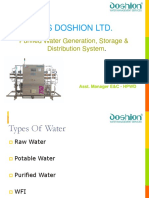 M/S Doshion LTD.: Purified Water Generation, Storage & Distribution System