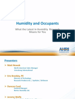 Humidity Control and Occupants