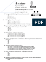 Genetics Practice Multiple Choice Questions