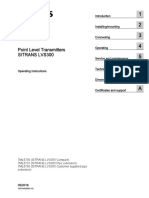 Sitrans L Point Level Transmitters Sitrans Lvs300: A5E44908583-AB