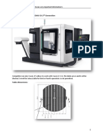 The Machine: Dmg-Mori Dmu 50 2 Generation: Cnc-Milling Worldskills 2019 Kazan Very Important Information'S