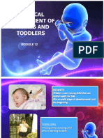 Physical Development of Infants and Toddlers