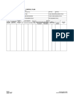 Control Plan: Prototype Pre-Launch Production