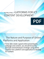 Online Platforms For Ict Content Development