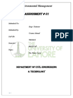 Assignment # 01: Environmental Management