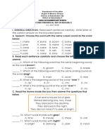 Second Grading Exam in English 2