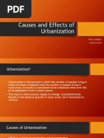 Causes and Effects of Urbanization