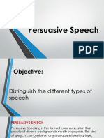 Persuasive Speech