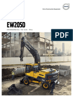 Catalogo Ficha Técnica Excavadora Hidráulica Ew205d Volvo