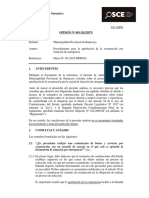 Opinión OSCE 095-12-2012 - Exoneración en Situaciones de Emergencia