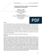 Effects of Computer-Based Instructional Puzzle On Students' Learning Outcomes and Retention in Social Studies