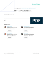 Modeling Wet Flue Gas Desulfurization: October 2015