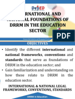 Presentation - Intl and Natl Foundations of DRRM in Education