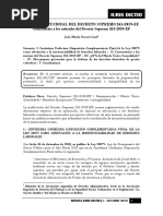 Revista Iuris Dictio - I - Octubre 2019 - Comentarios Al Decreto Supremo 261-2019-Ef - Autor José María Pacori Cari