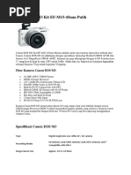 Canon EOS M3 Kit EF-M15-45mm Putih