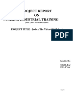 Training Report On Web Development