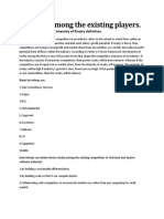 5.rivalry Among The Existing Players.: Intensity of Rivalry Definition