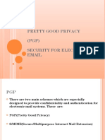 Pretty Good Privacy (PGP) Security For Electronic Email