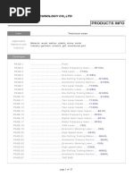 Sunylaser Catalogue